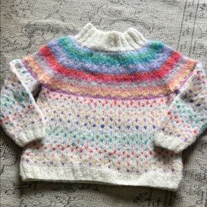 Multicolor Women's Turtleneck Sweater